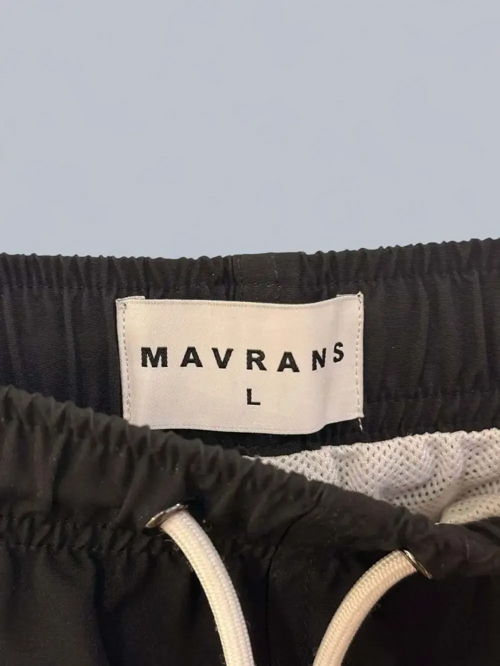 Mavrans Swim Shorts Size L Black Rainbow Stripe Midi